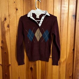 Vintage argyle sweater